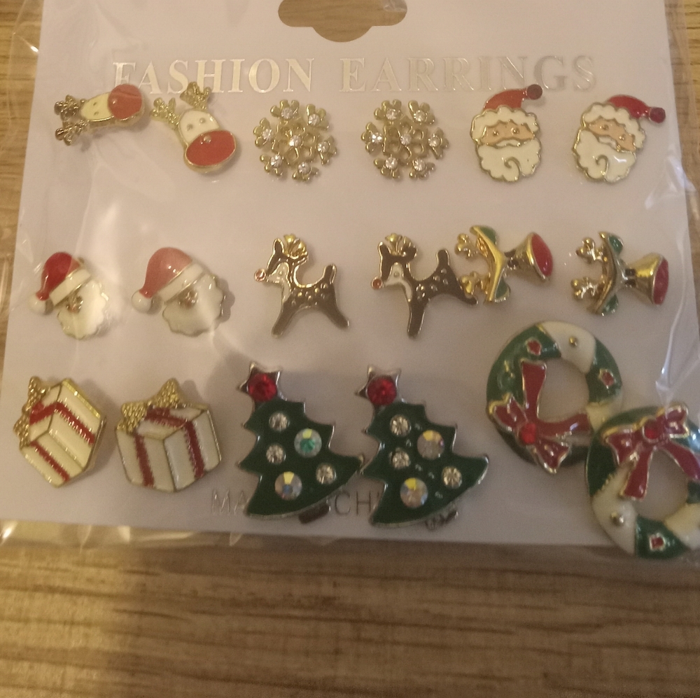 Christmas themed earrings